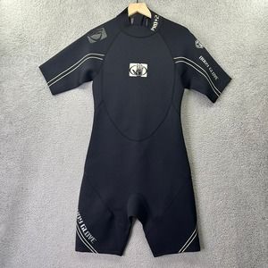 BodyGlove Wetsuit Mens L Large Pro 2 2/1 Shorty Short Sleeve Springsuit Swimming